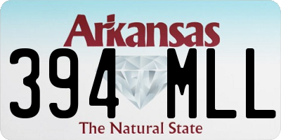AR license plate 394MLL