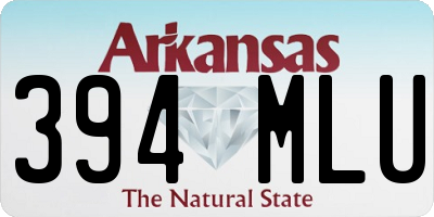 AR license plate 394MLU