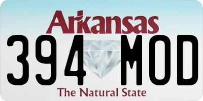 AR license plate 394MOD