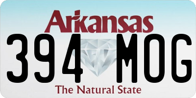 AR license plate 394MOG
