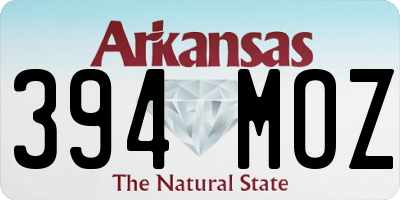 AR license plate 394MOZ