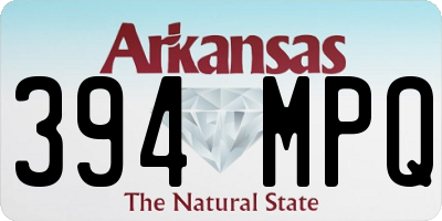 AR license plate 394MPQ