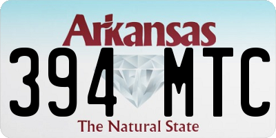 AR license plate 394MTC