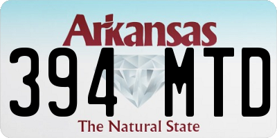 AR license plate 394MTD
