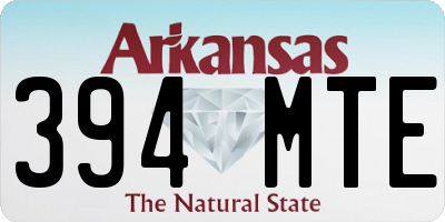 AR license plate 394MTE