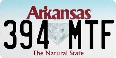AR license plate 394MTF