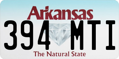 AR license plate 394MTI