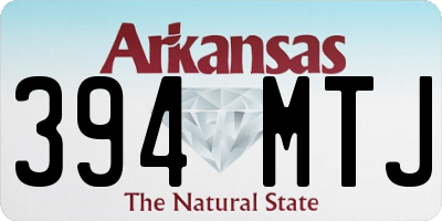 AR license plate 394MTJ
