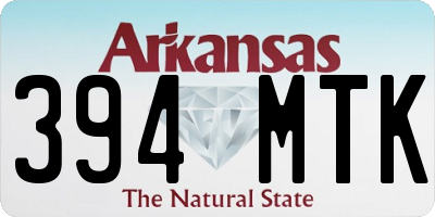 AR license plate 394MTK