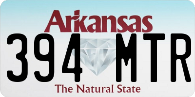 AR license plate 394MTR