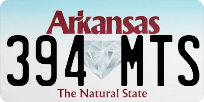 AR license plate 394MTS