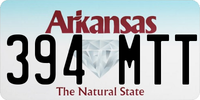 AR license plate 394MTT