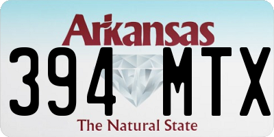 AR license plate 394MTX