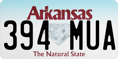 AR license plate 394MUA