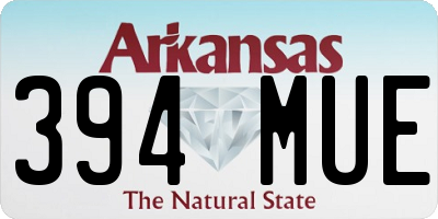 AR license plate 394MUE