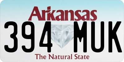 AR license plate 394MUK
