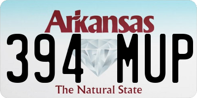 AR license plate 394MUP