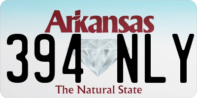 AR license plate 394NLY