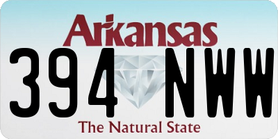 AR license plate 394NWW