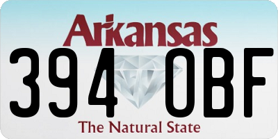 AR license plate 394OBF