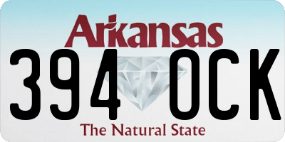 AR license plate 394OCK