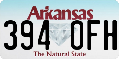 AR license plate 394OFH