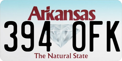 AR license plate 394OFK