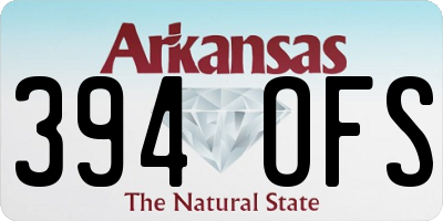 AR license plate 394OFS