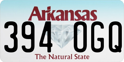 AR license plate 394OGQ