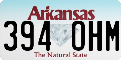AR license plate 394OHM