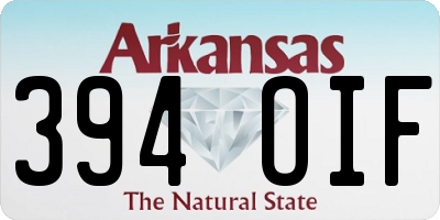 AR license plate 394OIF