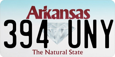AR license plate 394UNY