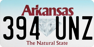 AR license plate 394UNZ