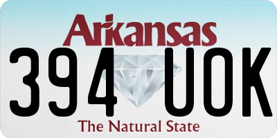 AR license plate 394UOK