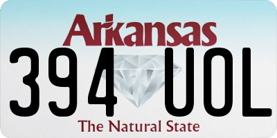 AR license plate 394UOL