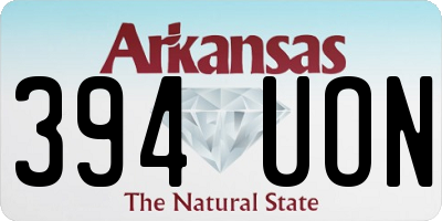 AR license plate 394UON