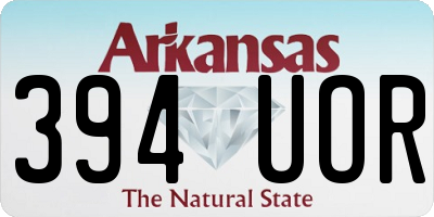 AR license plate 394UOR