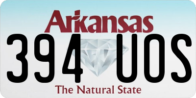 AR license plate 394UOS