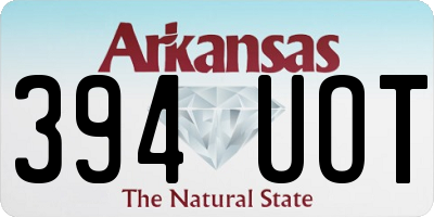 AR license plate 394UOT