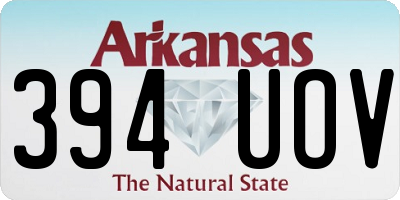 AR license plate 394UOV