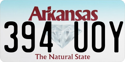 AR license plate 394UOY