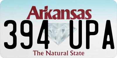 AR license plate 394UPA