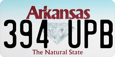 AR license plate 394UPB