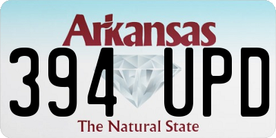 AR license plate 394UPD