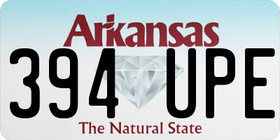 AR license plate 394UPE