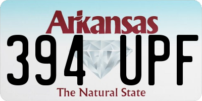 AR license plate 394UPF
