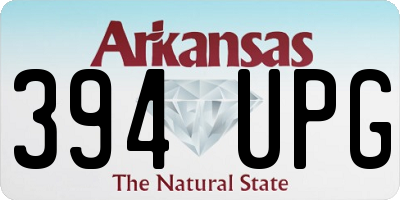 AR license plate 394UPG