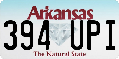 AR license plate 394UPI