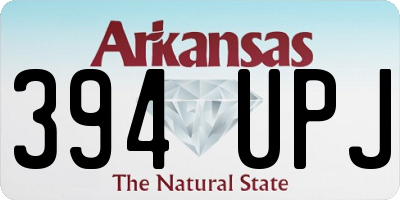 AR license plate 394UPJ