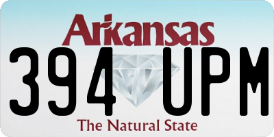 AR license plate 394UPM
